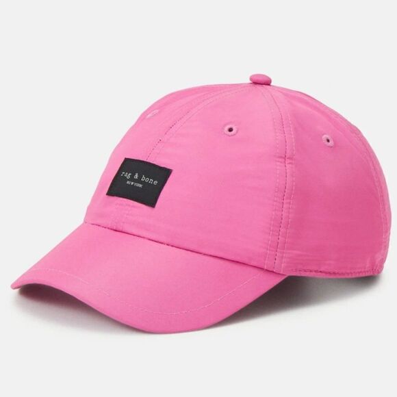 Rag & Bone Addison Baseball Cap in Magenta main image 11
